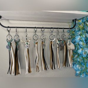 Leather key chains boho